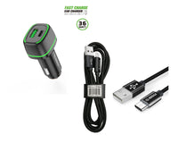 36W Car Charger PD + 3FT A to C USB For Motorola Moto Edge 5G 2024 XT2405V