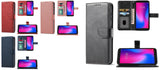 Tempered Glass / Wallet ID Pouch Cover Phone Case For Blu View 4 B135DL