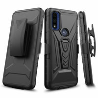 Tempered Glass / 3in1 Holster Cover Phone Case For Motorola Moto G Pure XT2163DL