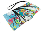 Tempered Glass Protector + Wallet Pouch Case Cover For Alcatel TCL LX A502DL