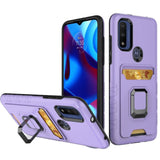 Tempered Glass / Card Stand Cover Case For Motorola Moto G Power 2022 (XT2165DL)