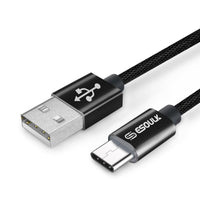 3FT Type A to C Braided USB Cable For TCL K11 T432W