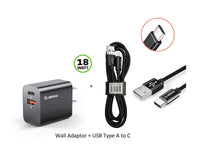 18W Wall Charger + 3 FT TYPE A to C USB For Motorola Moto G 5G 2024