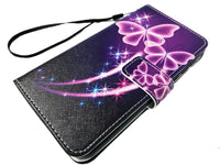 Tempered Glass Protector + Wallet Pouch Case Cover For Alcatel TCL LX A502DL