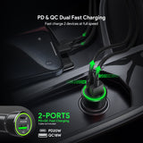 20W Car Charger PD + 3FT A to C USB For BLU View 5 PRO B170D