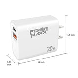 20W Wall Charger + 3 FT TYPE A to C USB For Motorola G Play 2024 XT2413