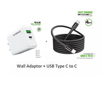 20W Wall Charger + 4FT TYPE C to C USB For BLU View 5 B160V
