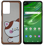 Tempered Glass / Slim TPU Flexible Cover Phone Case For Cricket Outlast U680AC