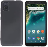 For ZTE Avid 589 5.45” TPU Flexible Skin Gel Case Phone Cover - Black