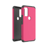 For AT&T Fusion 5G Shockproof Hybrid Cover Phone Case - MK Dark Pink