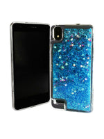 For ZTE Z1 Gabb Wireless Liquid Glitter Motion Case Phone Cover - Blue