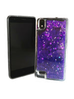 For ZTE Z1 Gabb Wireless Liquid Glitter Motion Case Phone Cover - Purple