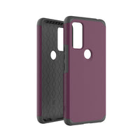 For AT&T Fusion 5G Shockproof Hybrid Cover Phone Case - MK Purple