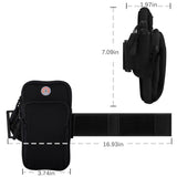 For Alcatel Raven LTE A574BL Sports Armband Case Cover Running Jogging Camping Hiking Pouch - Blue